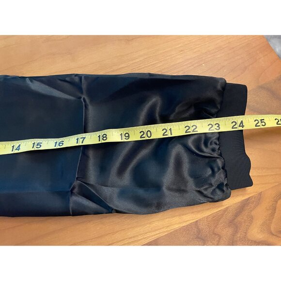 Long Hair Silky Black Bonnet Cap New Without Tags (SKU: 60MI) - Picture 2 of 4